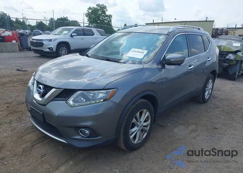 2015 Nissan Rogue Sv из США, поврежденный, VIN KNMAT2MV4FP553232